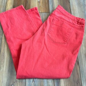 Style & Co. Curvy fit size 12 light red jeans